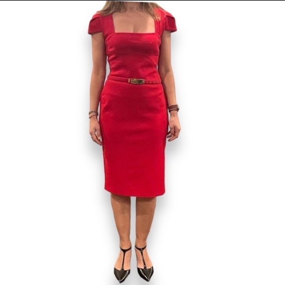 Emilio Pucci Red Midi Dress - Picture 1 of 13